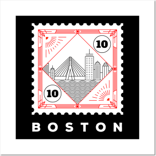 Boston Stamp Design Posters and Art